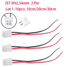 JST XH2.54mm 2 Pin Singleheaded Wire Cable Connector Set Male Female PCB USA!