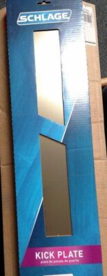 SCHLAGE SC8400PA3 KICKPLATE POLISHED BRASS 6 '' WIDE X 30 '' LONG KICK PLATE