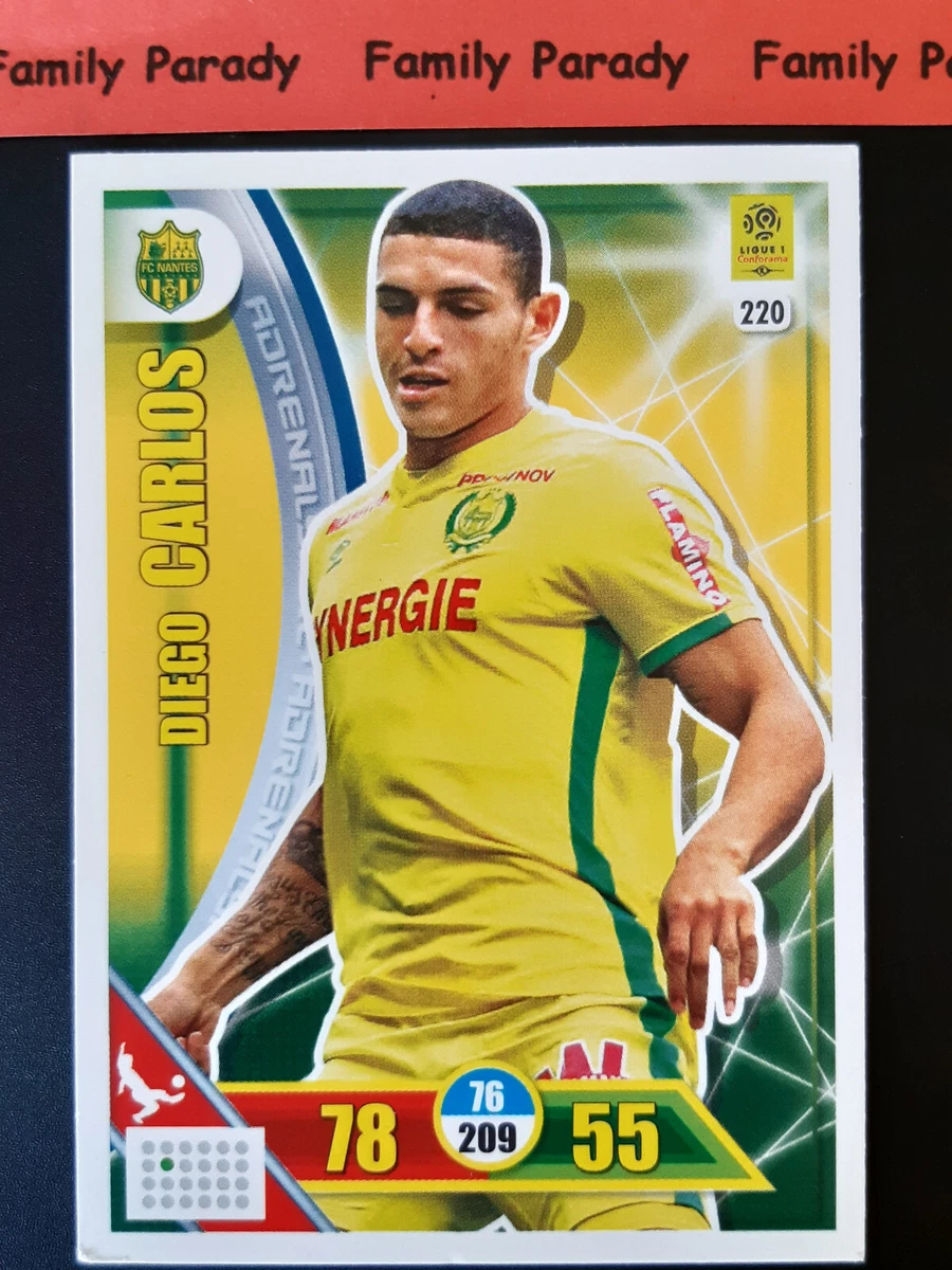 Diego Carlos 220 FC Nantes Card Panini Adrenalyn Foot Ligue 1 2017-18 | eBay