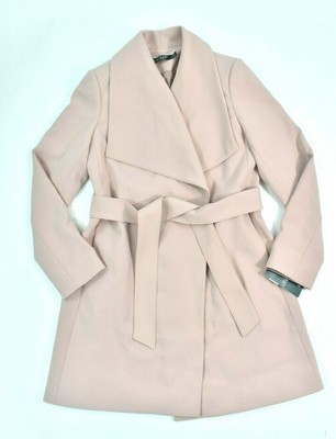 ralph lauren crepe wrap coat