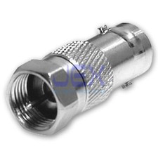 Male F-type Coaxial to Female BNC CCTV Camera RF Adapter Connector Converter