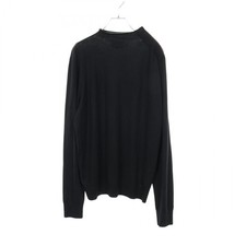 HERMES Knitwear Sweater long sleeve tops wool Black Used mens size M
