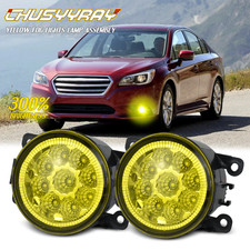 For SUBARU LEGACY 2018-2024 Pair Front Bumper LED Fog Light Clear Driving Lamps