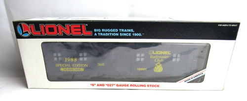 Lionel O/O 27 Gauge Railroader Club 1988 edición especial litera #16801 nuevo en caja | Zustand: New