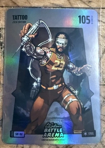 2026 Bo Jackson Battle Arena Tattoo Fernando Tatis Jr Steel Silver Battlefoil