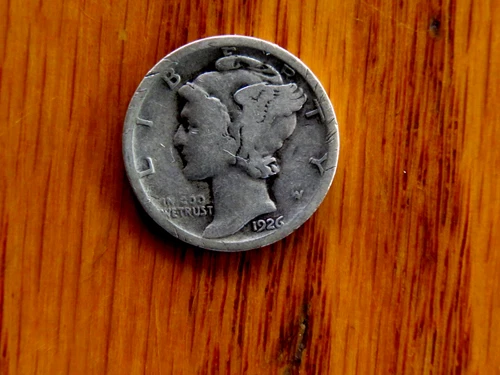 Semi Key Date 1926-S Mercury Silver Dime Fine Condition B26