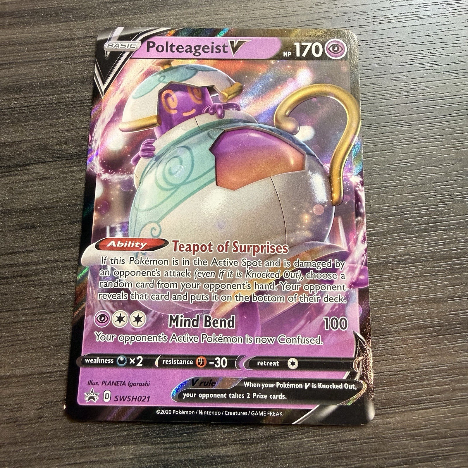 Polteageist V SWSH021 Holo Pokemon Black Star Promo