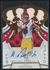 2020-21 Chronicles Draft Picks Michael Pittman Jr. 49 Crown Royale Holo /25 R...