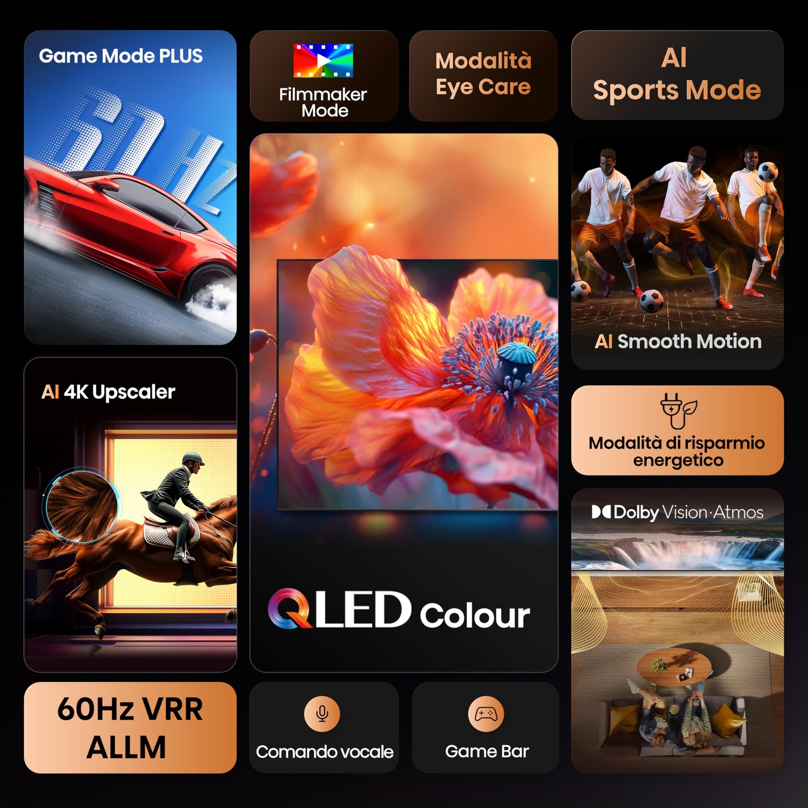 Hisense 55E78Q Smart TV 55 QLED 4K foto 3
