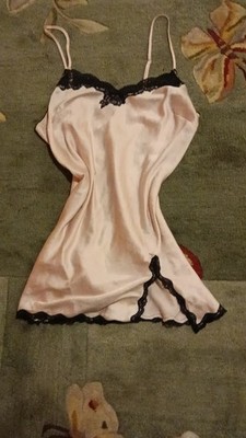 victorias secret pink satin nightgown 