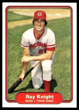 Ray Knight 1982 Fleer #71 Cincinnati Reds MLB READ FREE SHIPPING AutographDen