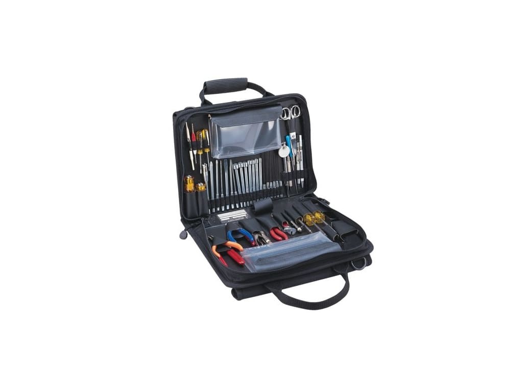 Jensen Tools JTK-49CBR - Workstation Tool Kit, Single-Sided Cordura Case, Black,