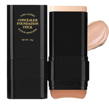 Concealer Foundation Stick,2 in 1 Long-Lasting Concealer Contour Sticks with Bru