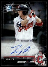 2017 Bowman Chrome Prospect Autographs Logan Ice Auto Cleveland Indians #CPA-LI