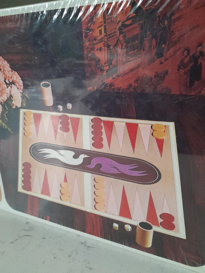 Vintage NOS 1975 Backgammon Board Game Selchow & Righter New Factory SEALED - Image 2 of 4