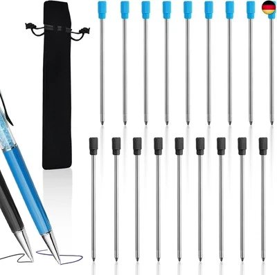 YUFFQOPC 20 Stücke 2,75 Zoll Kugelschreiber Ersatzminen Kugelschreiberminen Kurz für D