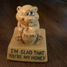 Wallace Berrie Co. “I’m Glad That You’re My Honey” Figurine Vintage 1974