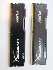 Kingston HyperX Fury 16GB 2x16 Desktop RAM DDR4 XM4 2666 Tested 32gb total