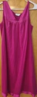 VINTAGE Vassarette Womens Size M Nightgown FUCHSIA HOT PINK Chemise Gown