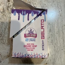 True Natural Organic Herbal Papers Sticky Gelato Box 25/2ct Packs