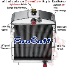 For Farmall International Harvester M MD Super M W6 352629R92 3-Row Radiator