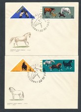 D473937 Poland Set of FDC s Horses 1963