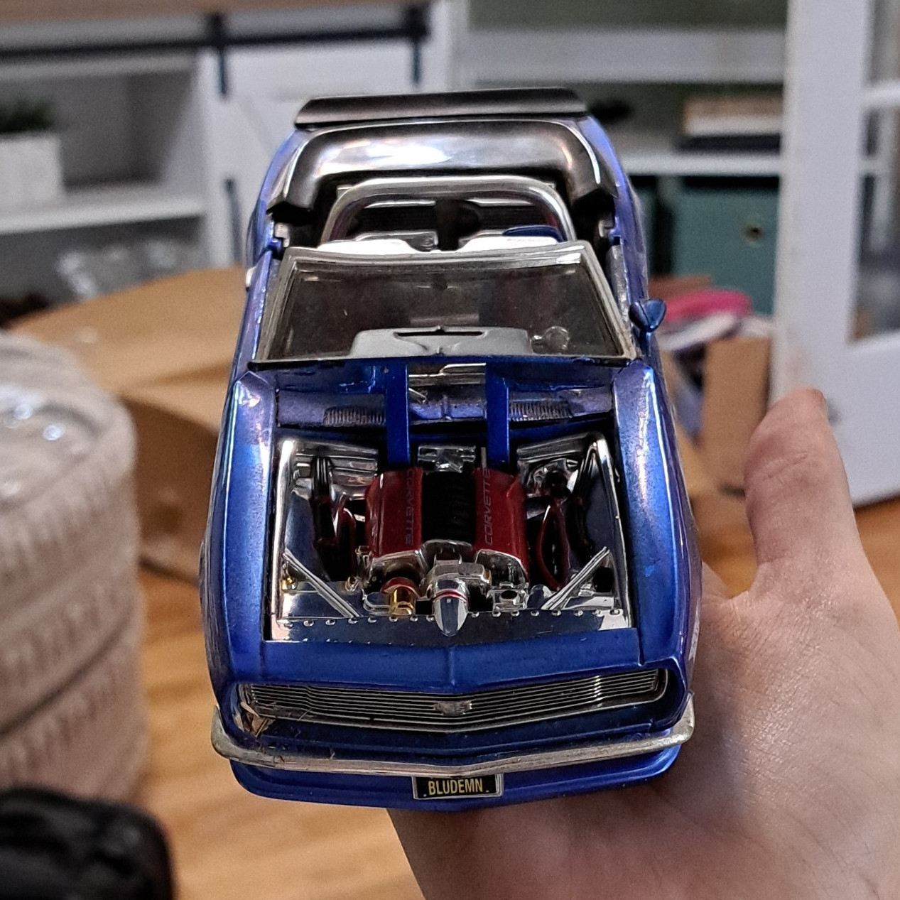 Jada Toys Dub City 1:24 1967 Chevrolet Camaro Blue Diecast Opening Hood/Doors