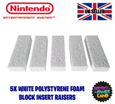 5x Nintendo NES Replacement Polystyrene Foam Block Box Insert Raisers (Set of 5)