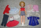 Vintage Ideal PEPPER DOLL & CLOTHING LOT!  1960's, TLC As-Is, FREE Shipping!