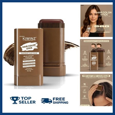 Light Brown Hair Color Stick Waterproof Gray Root Cover Dye Comb Men Women