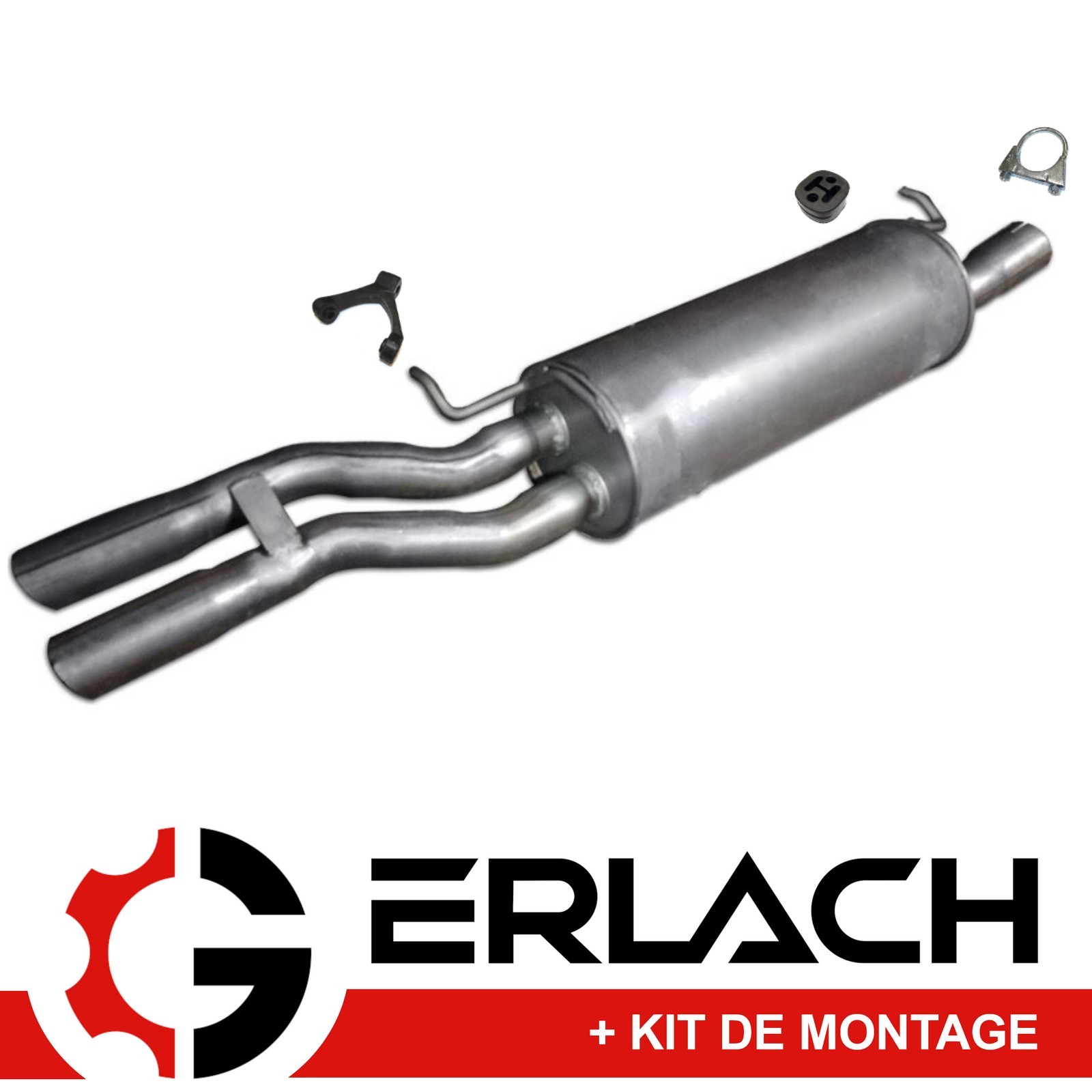 Silencieux arrière pour Audi A4 B5 2.6 2.8 d'échappement en acier