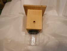 HANDMADE CARPENTER BEE TRAP WITH JAR