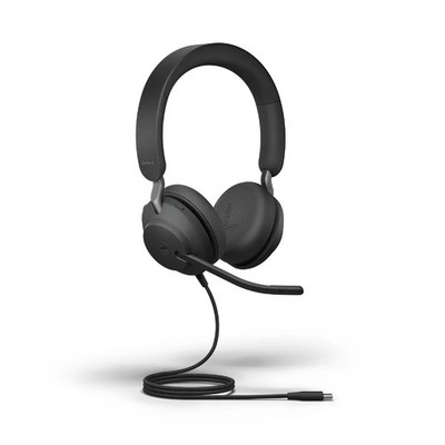 Jabra Evolve2 40 SE USB-C UC Stereo Computer Headset Black