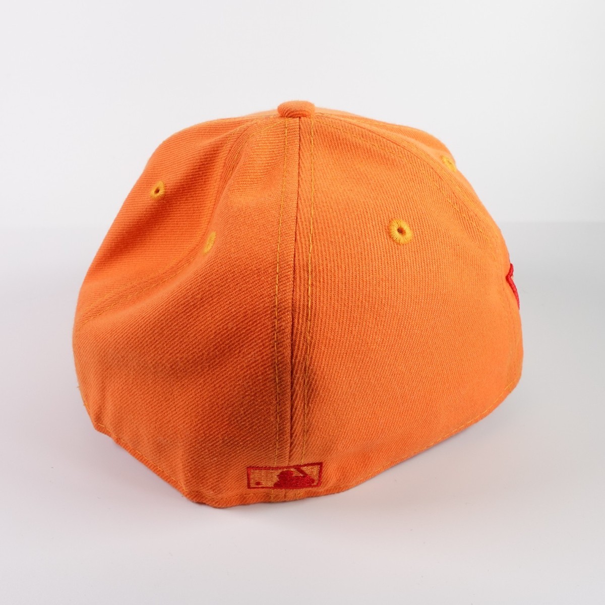 Pittsburgh Pirates New Era 5950 Fitted Hat - Orange/Red UV 7 1/2