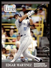 Edgar Martinez 1991 Ultra #340 Mariners MLB READ FREE SHIPPING AutographDen