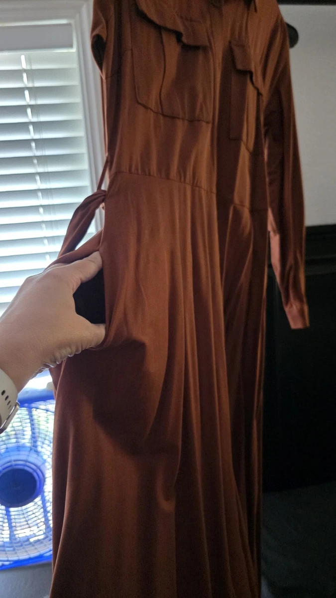 brown dress with collar Made The Right Call Mocha Brown Collared Midi T-Shirt Dress main image 0