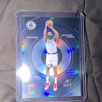 #ad Topps Chrome James Harden Los Angeles Clippers Pressure Points PP 7 2025 Card $25.00
