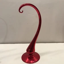 Red 8” Glass Ornament Display Stand