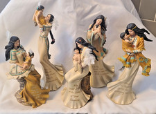 Lot of (5) Hamilton A Love Eternal Collection Native American Figurines