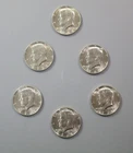 Lot of Six1968  40% Silver Kennedy Halve Dollars - SK258