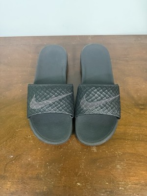 Nike Benassi Solarsoft 2 Comfort Mens Slides Black Sandals Size 10 705474-091