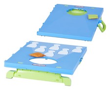 5-in-1 Cornhole Game Set, Indoor Outdoor Toy Sports Set with 16 Accessories