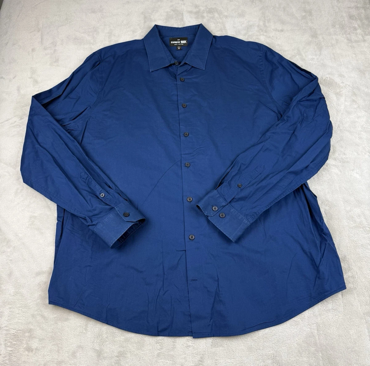 Express Slim Solid Dress Shirts for Men for sale | eBay