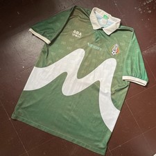 1994 VINTAGE ABA SPORT MEXICO SOCCER JERSEY blanco vela chivas chicharito tigres