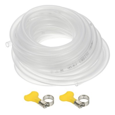 Flexible PVC Pipe, 1pc 3/16\''ID x 1/4\''OD for General Purpose, 5m Clear