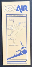 NEWAIR Timetable Effective February 1, 1982