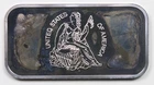 Liberty Seated Dime Design The Washington Mint .999 Silver Art Bar 1 oz
