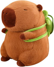 Capybara Plush with Turtle Backpack 9 inch Cute Capibara Stuffed Animal Ultra So