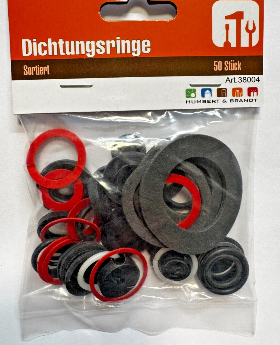 Produktbild von Veemoon 50 Silikon-Dichtungsringe – 26x26x3 Mm, Für Wasserhahn, Schlauch & Sanitär, Schwarz