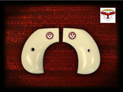 White Pearl Birdshead Grips For Ruger Wrangler & Super Wrangler Revolvers